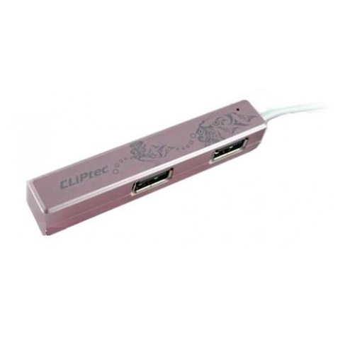 картинка HUB USB Cliptec ZH208 4-port Pink (ZH208-PK) от магазина КомпьютерЦентр