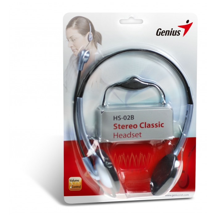 картинка Гарнитура Genius HS-02B (HS-02B) от магазина КомпьютерЦентр