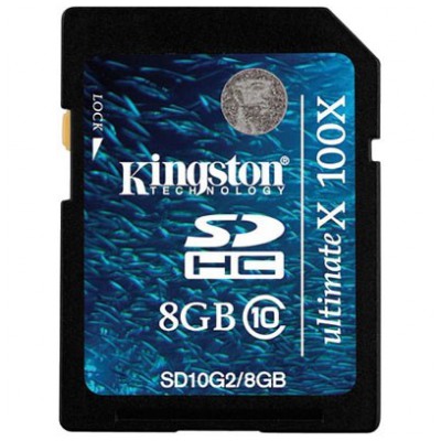 картинка Карта памяти Kingston 8Gb SDHC class 10 Gen.2 (SD10G2/8GB) от магазина КомпьютерЦентр