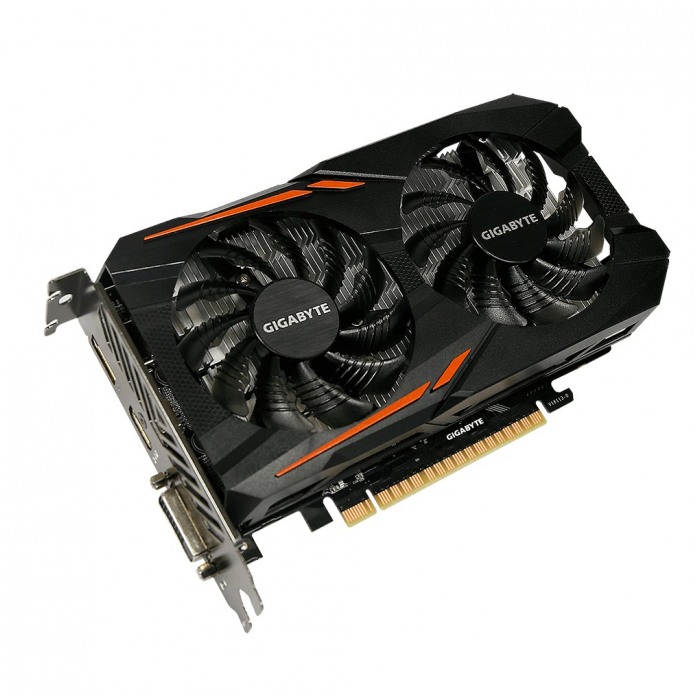 картинка Видеокарта Gigabyte 4Gb DDR5 GeForce GTX1050TI OC (GV-N105TOC-4GD) от магазина КомпьютерЦентр