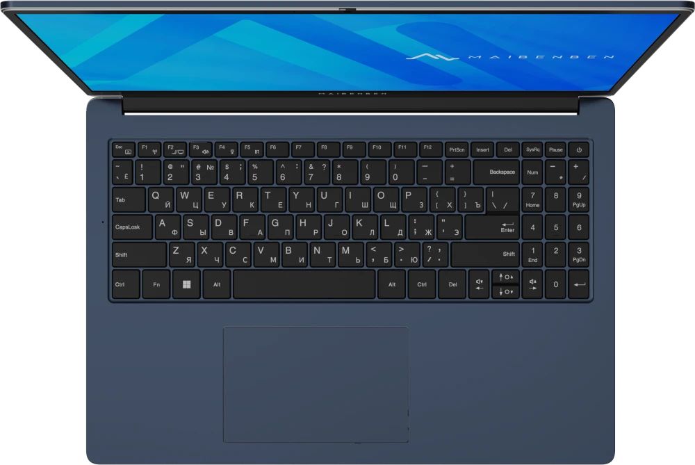 картинка Ноутбук MAIBENBEN M653 16'' IPS (1920x1200)/  AMD Ryzen 3 5400U(4/ 8) / 16ГБ DDR4/  512ГБ SSD/  AMD Vega 6/  Linux/  45,6 Втч/  1,8 кг/  Blue (M6531SF0LURE0) от магазина КомпьютерЦентр