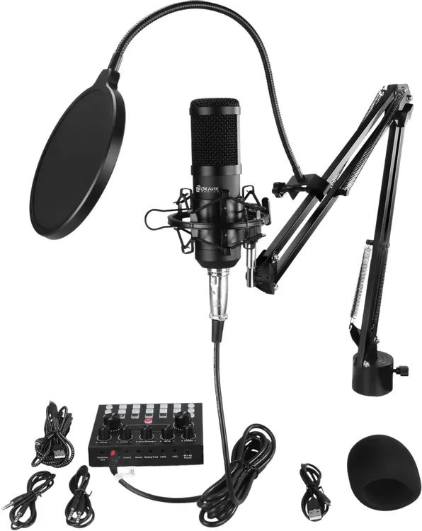 картинка Микрофон Oklick SM-600G 2.5м черный (1796784) от магазина КомпьютерЦентр