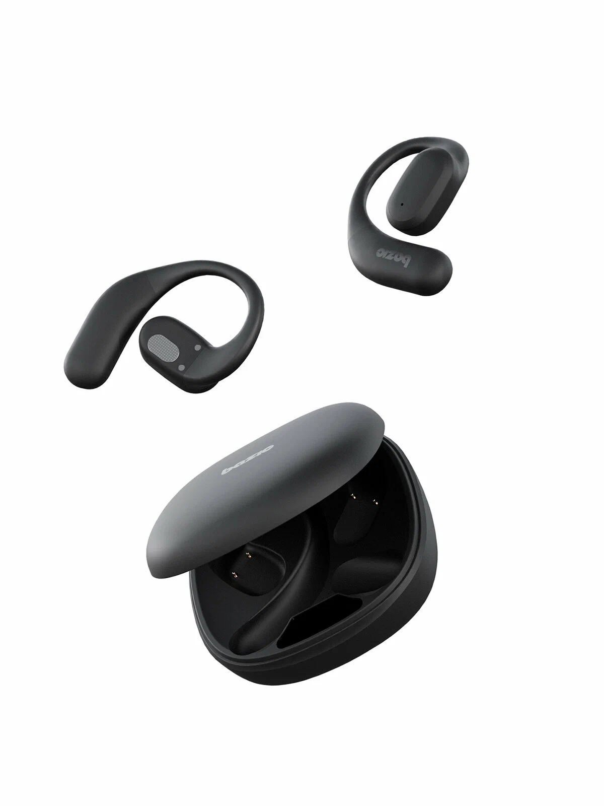 картинка Наушники Energea Bazic GoSound JOLT Bluetooth OWS with Battery display Black от магазина КомпьютерЦентр
