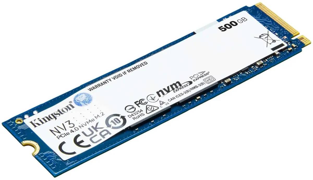 картинка SSD накопитель 500 Гб Kingston NV3 PCI-Ex4 Gen4 M.2 2280 (SNV3S/ 500G) от магазина КомпьютерЦентр