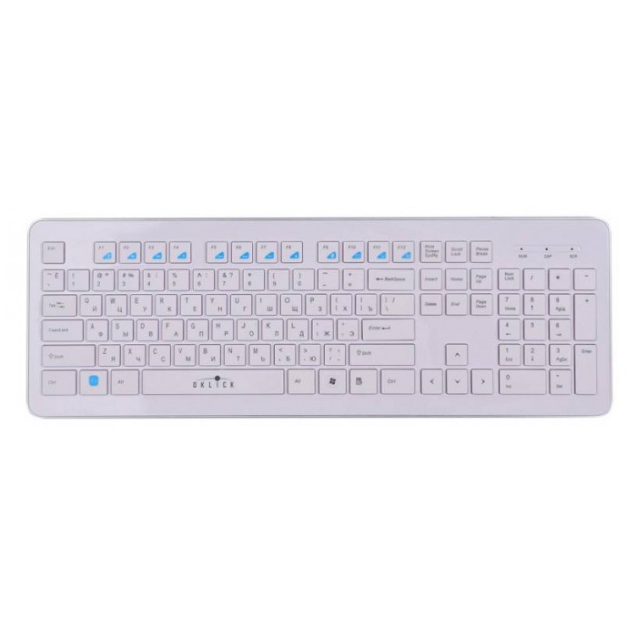 картинка Клавиатура Oklick 540S Multimedia USB White (540s) от магазина КомпьютерЦентр