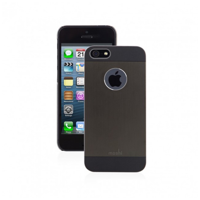 картинка Чехол Moshi iGlaze Armour Black Black for iPhone 5 (99MO061002) от магазина КомпьютерЦентр