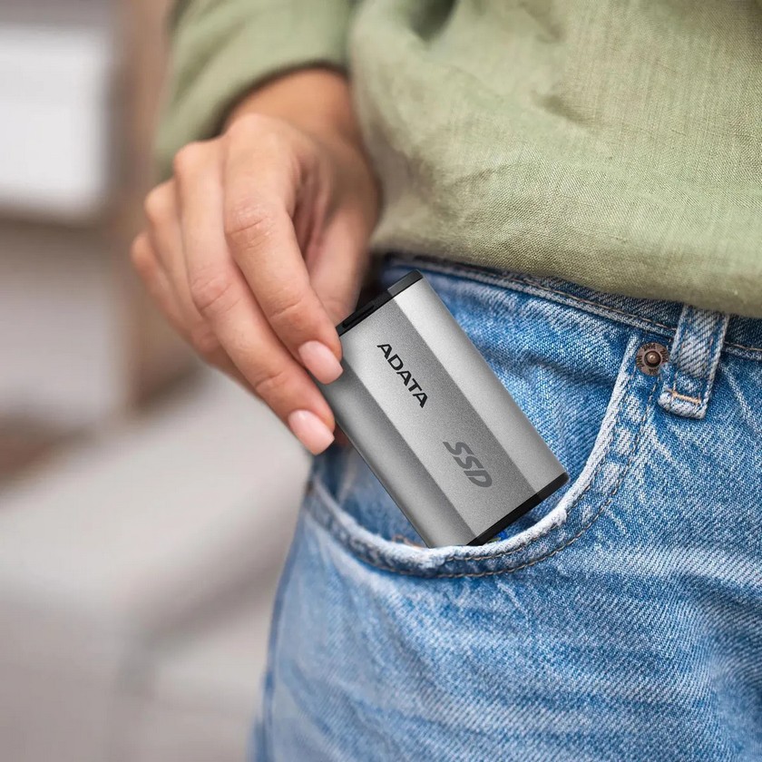 картинка SSD внешний 1Tb A-DATA SD810 External Type-C, USB 3.2 (SD810-1000G-CSG) Silver от магазина КомпьютерЦентр