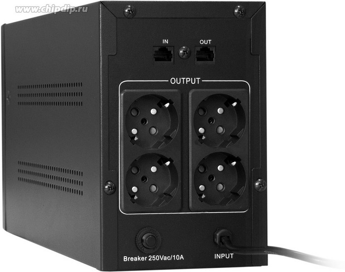 картинка ИБП ExeGate EP285483RUS SpecialPro UNB-1000.LED.AVR.EURO.RJ 1000VA/ 650W, LED, AVR, 4 евророзетки, RJ45/ 11, Black от магазина КомпьютерЦентр