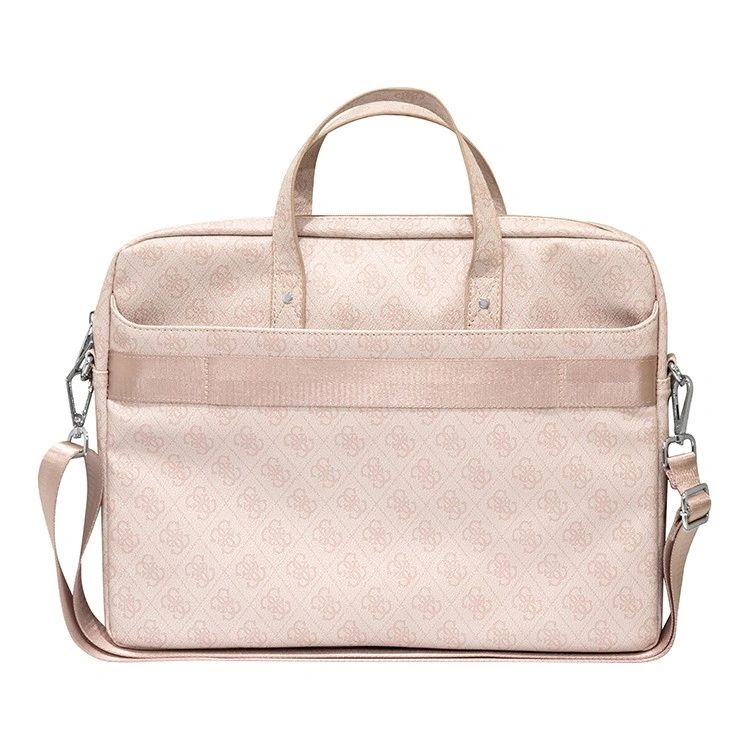 картинка Сумка Guess для ноутбуков 15''/ 16'' 4G Bag with Triangle metal logo Pink от магазина КомпьютерЦентр