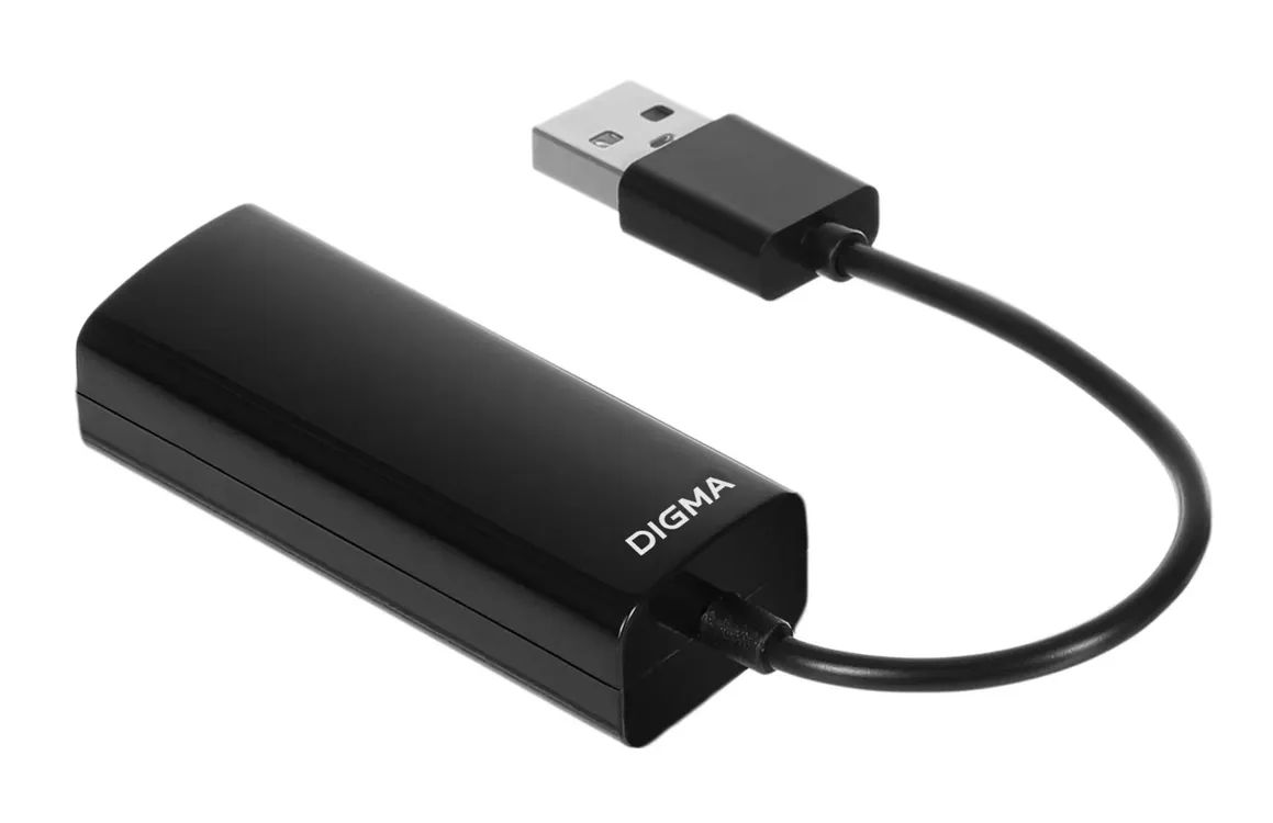 картинка Сетевая карта Digma D-USB2-LAN100 Net Adapter Ethernet USB 2.0 1717082 от магазина КомпьютерЦентр