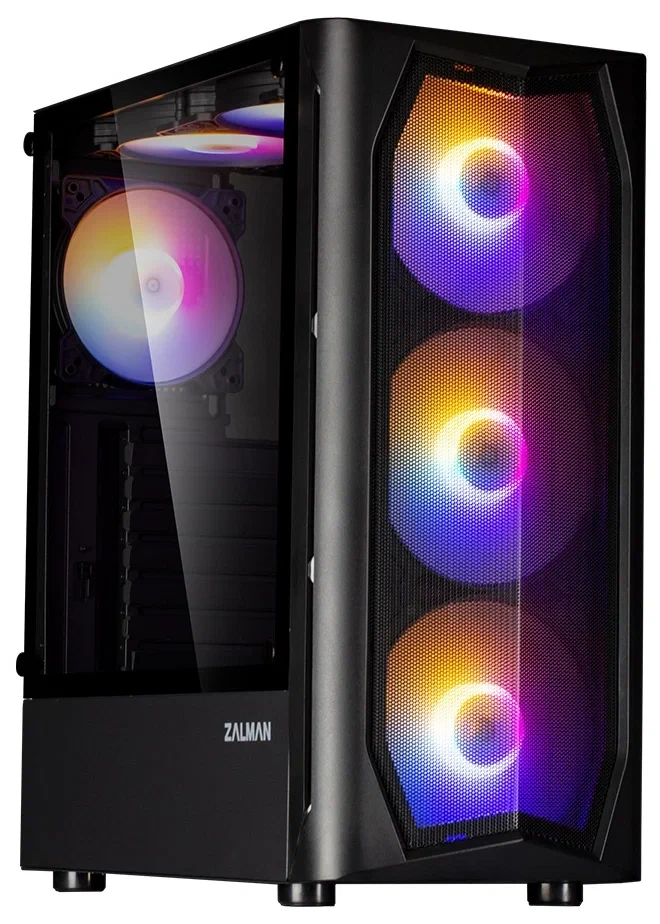 картинка Компьютерный корпус MidiTower Zalman N4 black, без БП, (N4 rev.1) от магазина КомпьютерЦентр