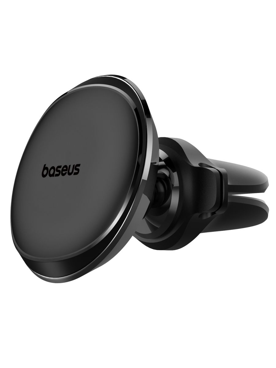 картинка Автодержатель Baseus Magnetic Air Vent Car Mount Holder with cable clip Black от магазина КомпьютерЦентр