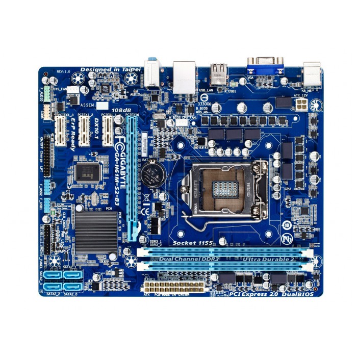 картинка Материнская плата Gigabyte GA-H61M-S2-B3 (GA-H61M-S2-B3) от магазина КомпьютерЦентр