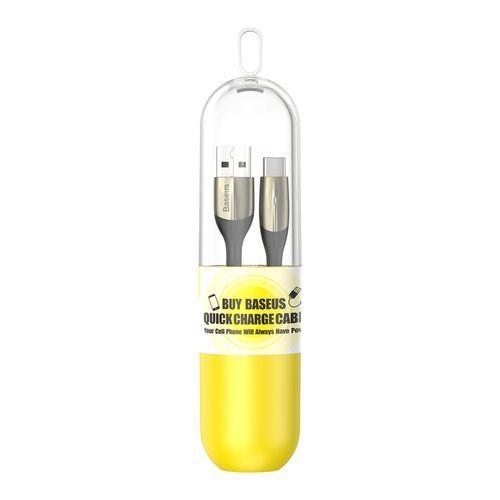 картинка Baseus Data Cable Type-C 100cm Horizontal An Indicator Lamp 3A Black (TZCATSP-A01) от магазина КомпьютерЦентр