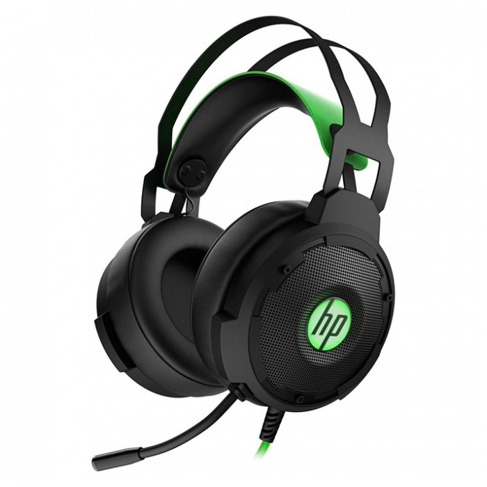 картинка Гарнитура HP Pavilion Gaming 600 Black/ Green  (4BX33AA) от магазина КомпьютерЦентр