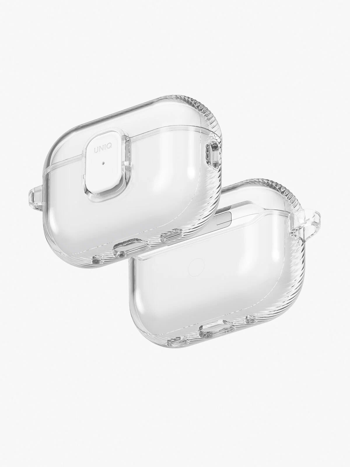 картинка Чехол Uniq Glase PRO TPU Lock Glossy Clear для AirPods Pro 3, прозрачный от магазина КомпьютерЦентр