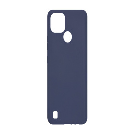 картинка Чехол силиконовый Leather Back для Realme C21 Dark Blue от магазина КомпьютерЦентр