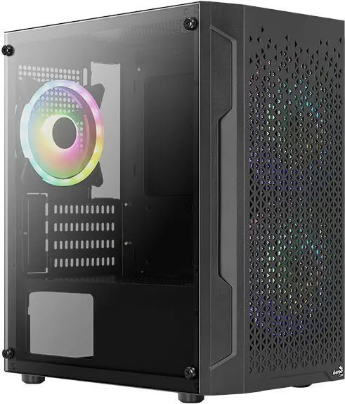 картинка Корпус Aerocool Trinity Mini-G-BK v2 черный без БП (ACCS-PV32033.11) от магазина КомпьютерЦентр