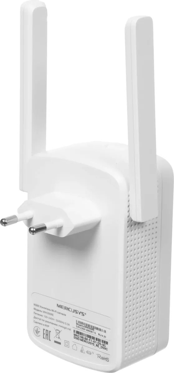 картинка Усилитель Mercusys MW300RE 300Mbps Wi-Fi Range Extender от магазина КомпьютерЦентр