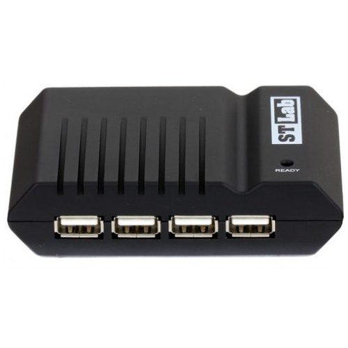 картинка HUB USB STLab U-181 Black 4-port (U-181) от магазина КомпьютерЦентр