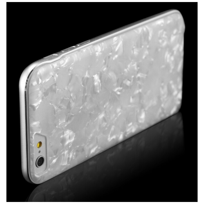 картинка Чехол WOW case Marble White/ Silver Frame for iPhone 6 от магазина КомпьютерЦентр