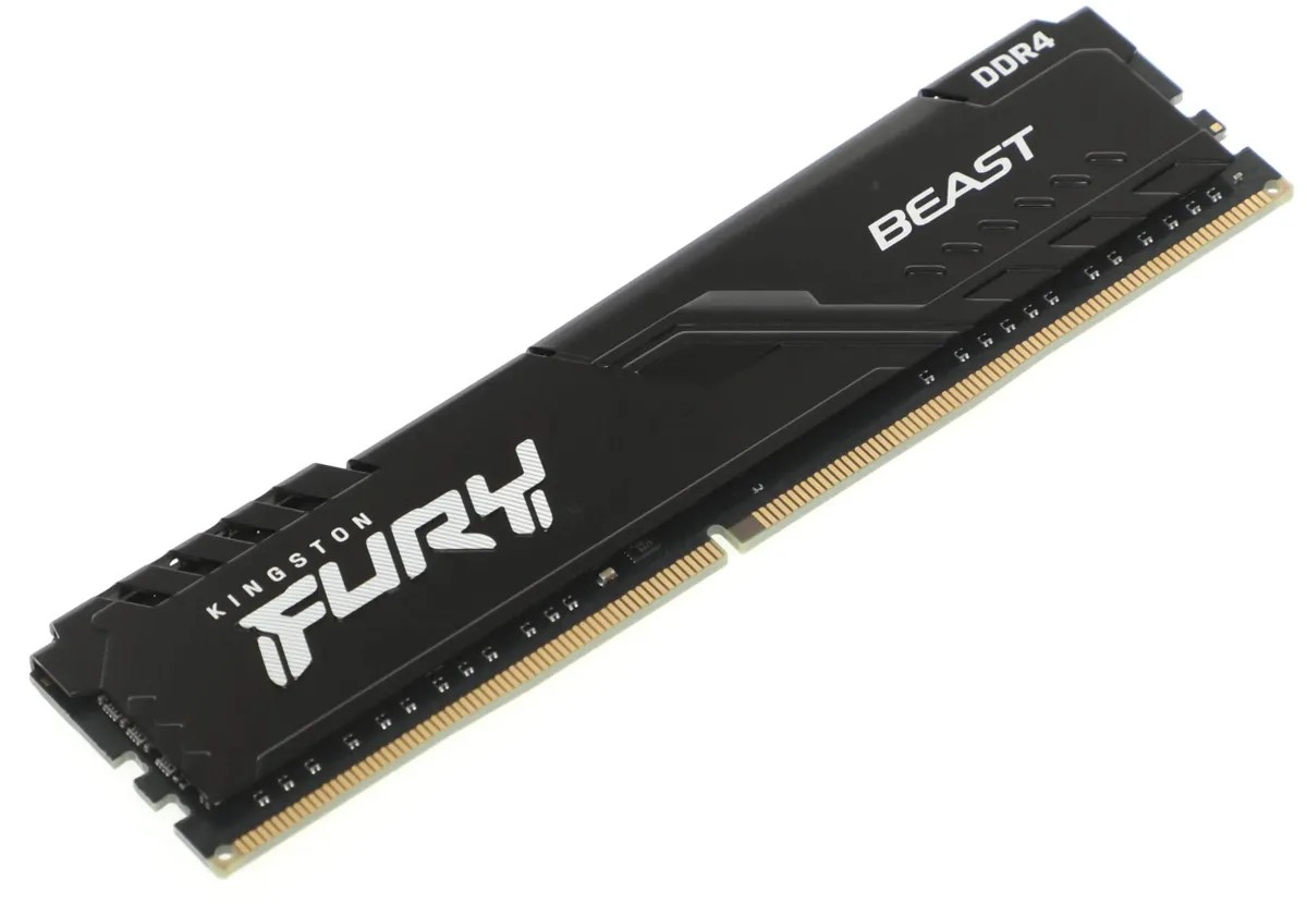 картинка DIMM DDR4 8Gb 3200MHz PC4-25600 Kingston Fury Beast Black (KF432C16BB/ 8WP) от магазина КомпьютерЦентр