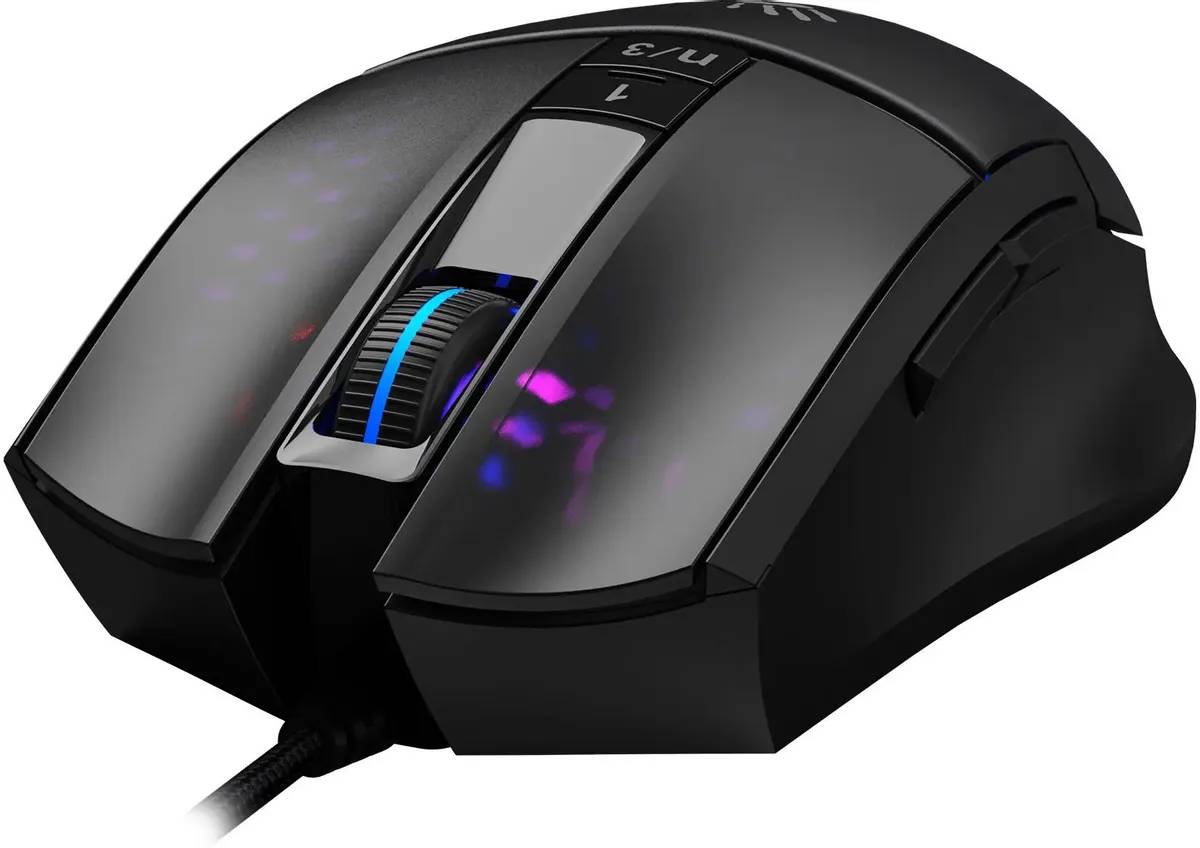 картинка Мышь A4Tech Bloody L65 Max черный/ фиолетовый L65 MAX/ HONEYCOMB от магазина КомпьютерЦентр