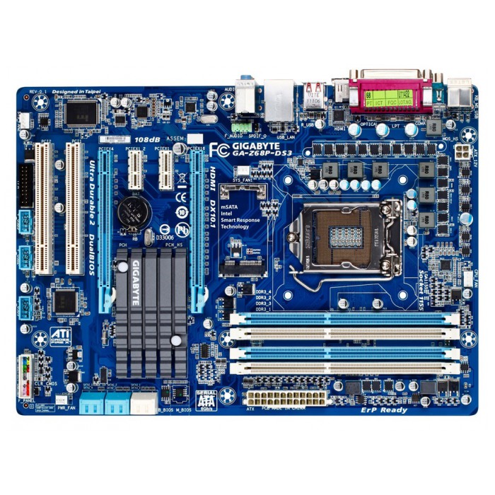 картинка Материнская плата Gigabyte GA-Z68P-DS3 (GA-Z68P-DS3) от магазина КомпьютерЦентр