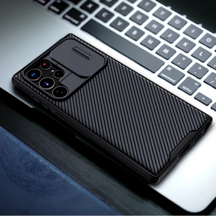 картинка Чехол Nillkin Camshield Pro для Samsung Galaxy S22 Ultra, Black от магазина КомпьютерЦентр
