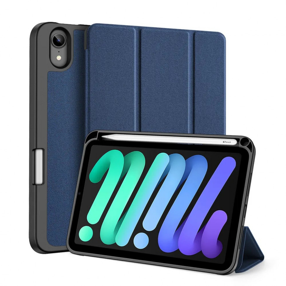 картинка Чехол-книжка для iPad mini 6/ 7, Dux Ducis Domo series, синий от магазина КомпьютерЦентр