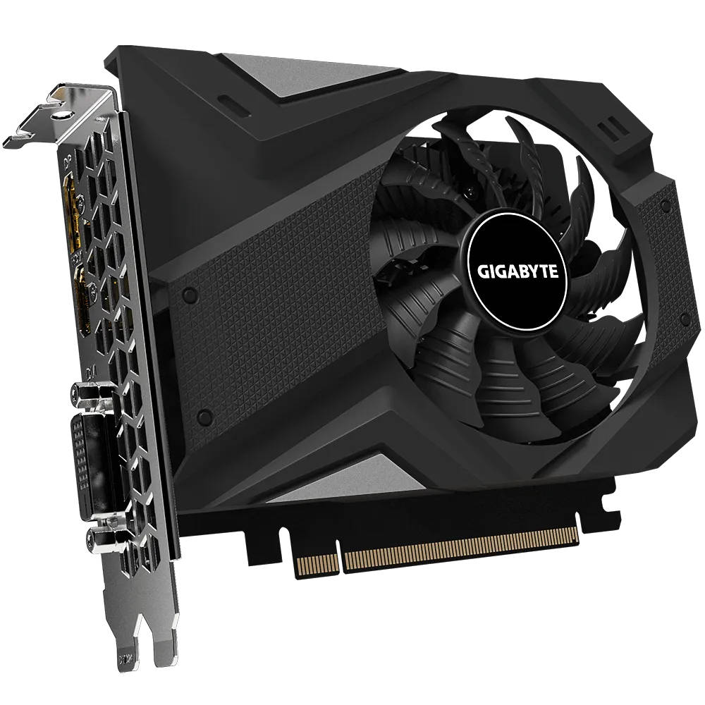 картинка Видеокарта 4Gb GDDR6 GeForce GTX 1650 Gigabyte (GV-N1656OC-4GD) от магазина КомпьютерЦентр