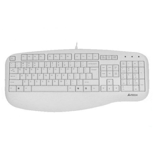 картинка Клавиатура A4tech KL-30 X-Slim White USB (KL-30-1-U) от магазина КомпьютерЦентр