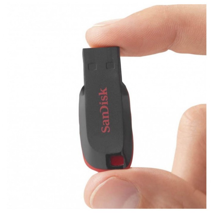 картинка Флешка USB SanDisk 8Gb Cruzer Blade Black/ Red (SDCZ50-008G-B35) от магазина КомпьютерЦентр