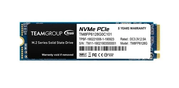 картинка SSD накопитель 128 Гб Team Group MP33 Client SSDM.2 2280 PCI-E x4 (TM8FP6128G0C101) от магазина КомпьютерЦентр