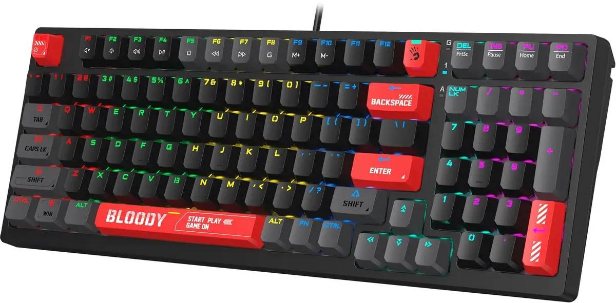 картинка Клавиатура A4Tech Bloody S98 механическая красный USB for gamer LED (S98 RED) от магазина КомпьютерЦентр
