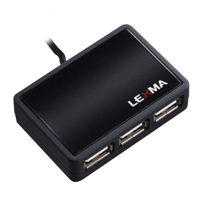 картинка HUB USB Lexma UA9 Black 4-port (UA9-B) от магазина КомпьютерЦентр