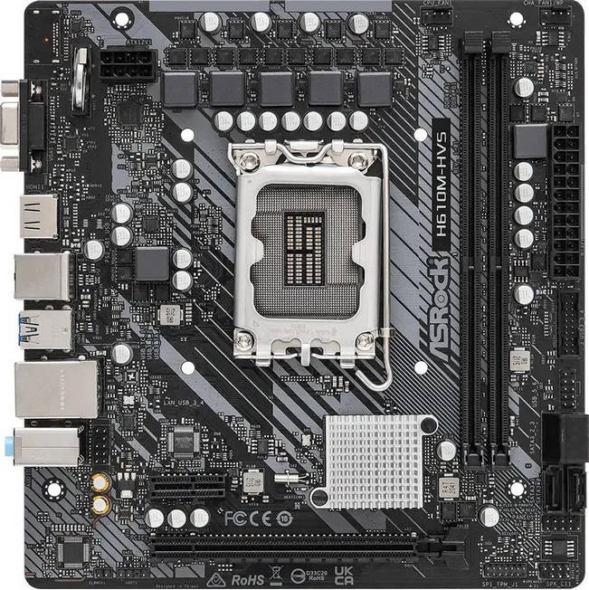 картинка Материнская плата ASRock H610M-HVS LGA1700 mATX от магазина КомпьютерЦентр