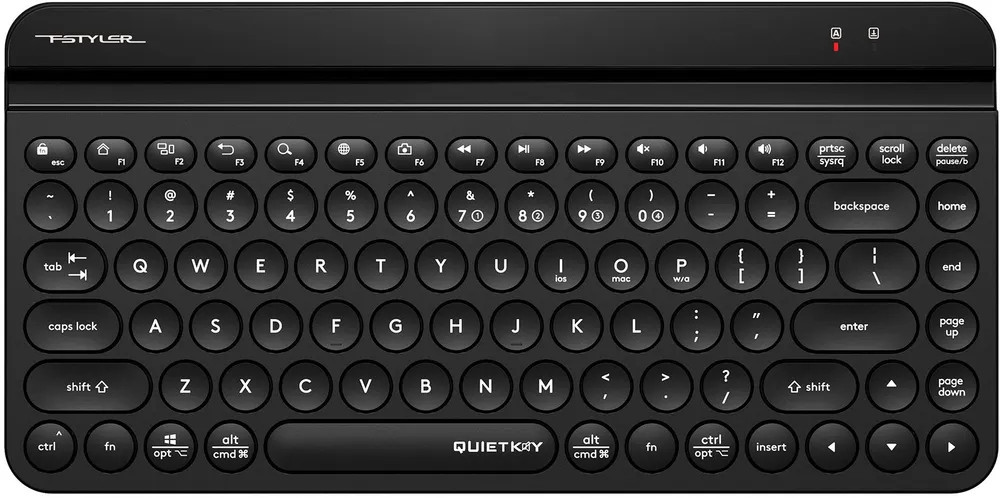 картинка Клавиатура A4Tech Fstyler FBK30 черный USB беспроводная BT/ Radio slim Multimedia (FBK30 BLACK) от магазина КомпьютерЦентр