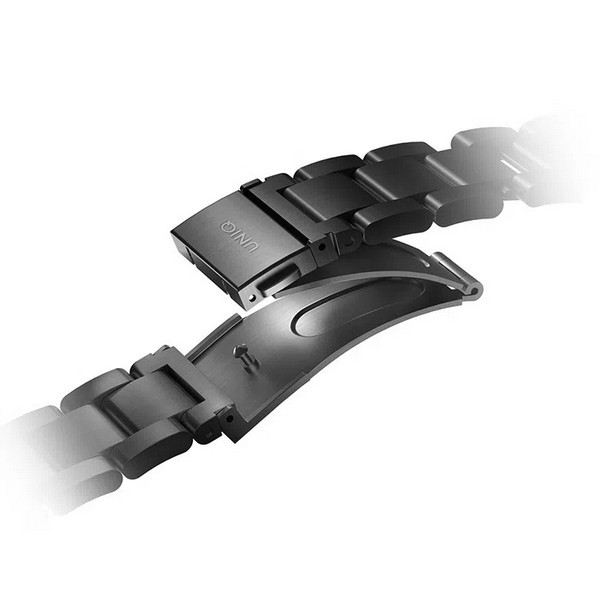 картинка Стальной ремень Uniq OSTA для Apple Watch 49/ 45/ 44/ 42 Black (49MM-OSTABLK) от магазина КомпьютерЦентр