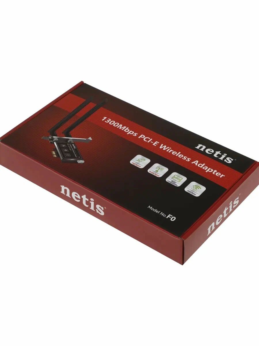 картинка Адаптер Wi-Fi Netis F0 AC1300, PCI Express (ант.внеш.съем) 2ант. от магазина КомпьютерЦентр