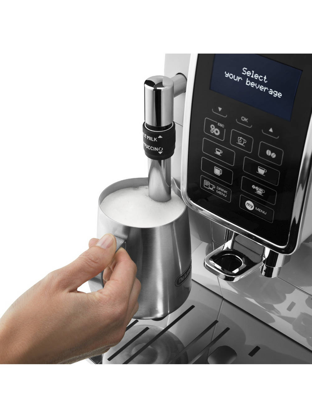 картинка Кофемашина Delonghi ECAM350.35.W 1450Вт White от магазина КомпьютерЦентр