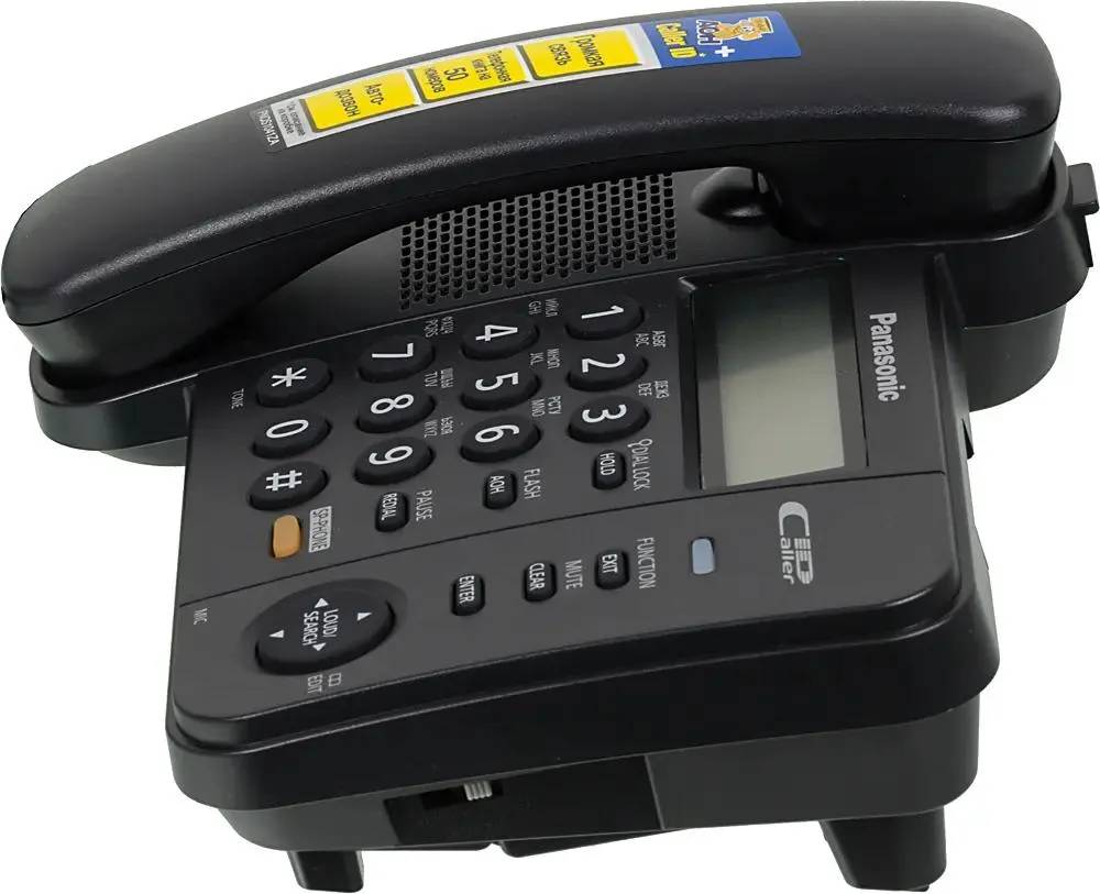 картинка Телефон Panasonic KX-TS2358RUB; Черний от магазина КомпьютерЦентр