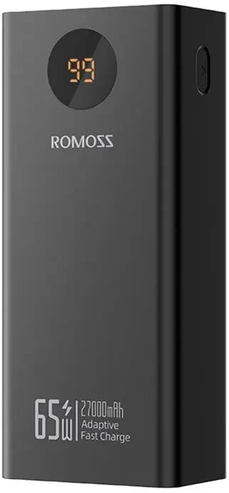 картинка Внешний аккумулятор Romoss (PEA27S) (27000mAh) 65W 5A Black (6958377522158) от магазина КомпьютерЦентр