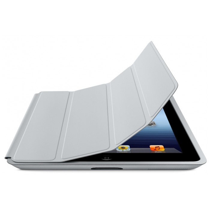 картинка Чехол Apple Case Smart Case Polyurethane Light Grey for New iPad/ iPad2 (md455) от магазина КомпьютерЦентр