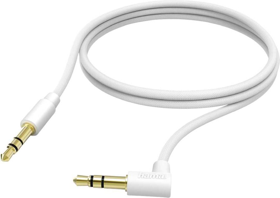 картинка Адаптер Hama Jack 3.5 (f)/  Jack 3.5 (m) 1m White (00173875) Позолоченные контакты от магазина КомпьютерЦентр