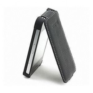картинка Чехол Yoobao Slim Leather Case Black for iPhone 4 от магазина КомпьютерЦентр