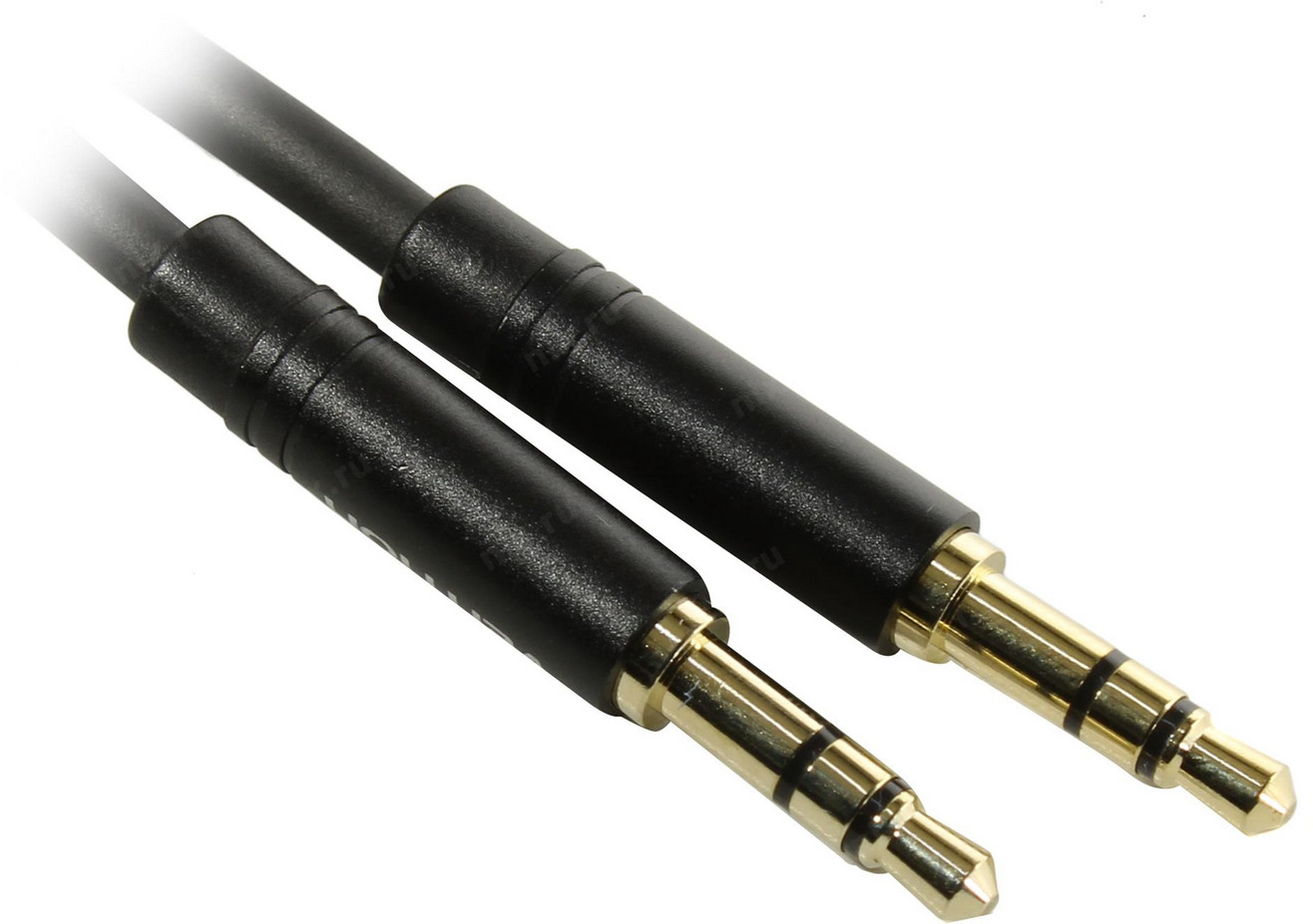 картинка Кабель Vention аудио Jack 3,5 mm M/ Jack 3,5 mm M - 1м Черный (BAKBF) от магазина КомпьютерЦентр