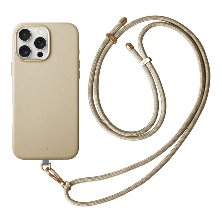 картинка Чехол из искусственной кожи Uniq COEHL MUSE (MagSafe) для iPhone 16 Pro MAX 6.9'' CREAM (IP6.9P(2024)-MUSMCREM) от магазина КомпьютерЦентр