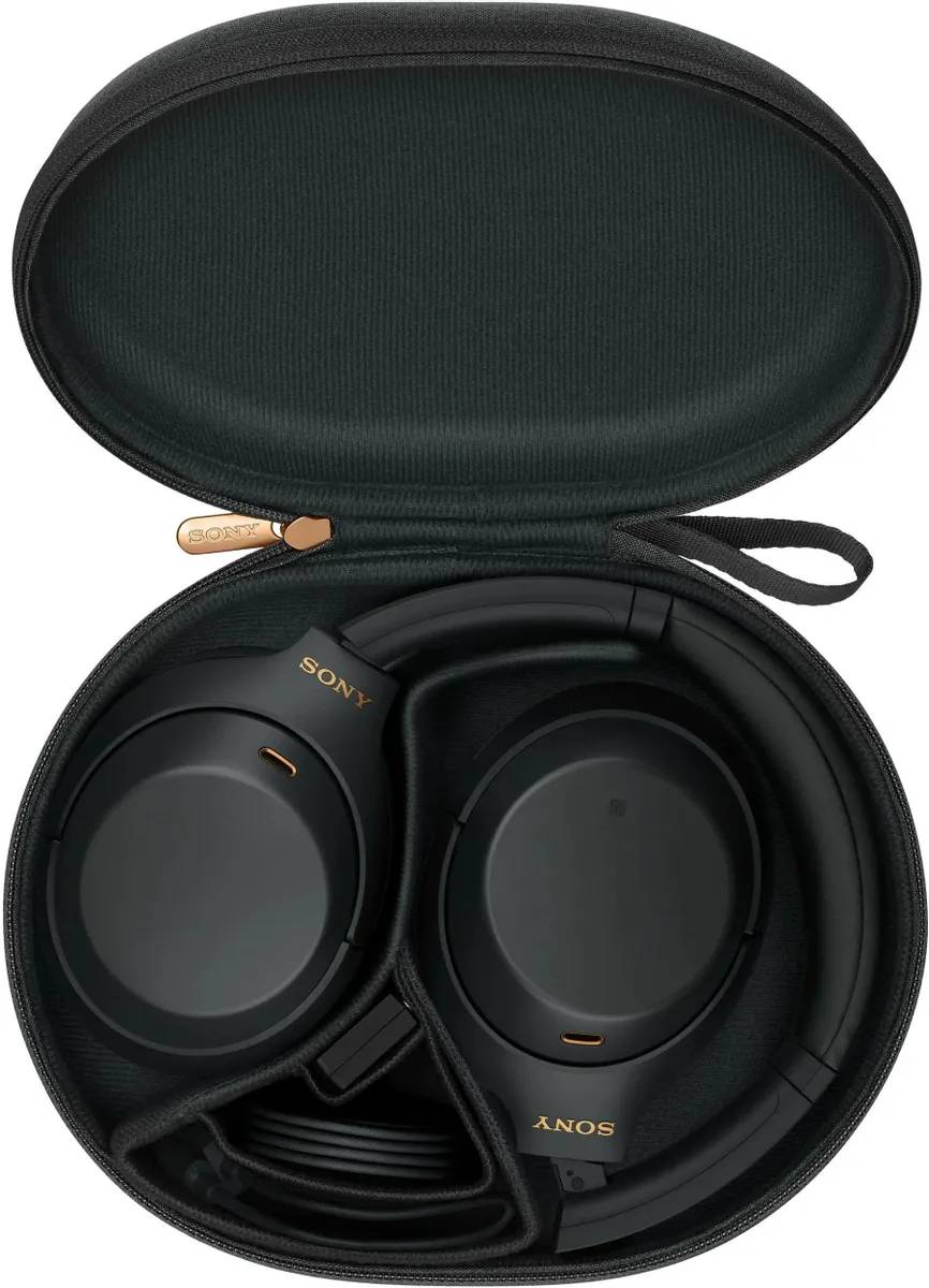 картинка Беспроводные/ проводные наушники Sony WH-1000XM4 Black от магазина КомпьютерЦентр