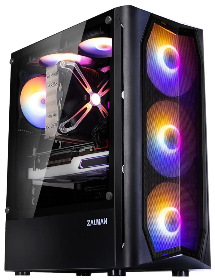картинка Компьютерный корпус MidiTower Zalman N4 black, без БП, (N4 rev.1) от магазина КомпьютерЦентр